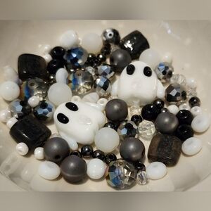 Beads‎ Jewelry Making Halloween Ghost Bead Soup Crafts Beading Silver BC195